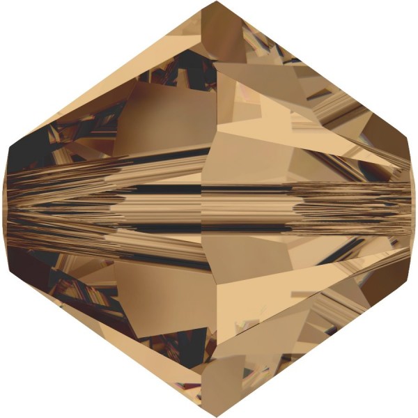 Swarovski Crystal 5328 Xilion Bicone Bead 4 mm – 10 pieces – Light Smoked Topaz