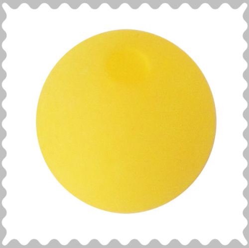 Polarisperle gelb 16 mm - Großloch