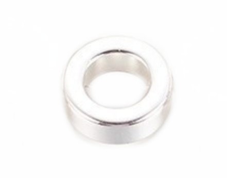 Hematite circle 12x4 mm – silver glossy coloured finish – 1 pcs.