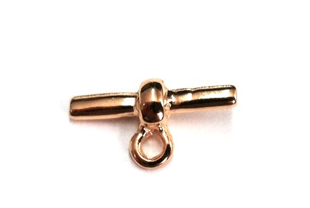 Hose closure with eyelet gold plated for 3 mm hollow rubber