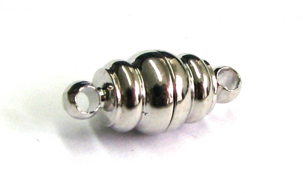 Magnetverschluss 16x7mm, Farbe: platin, 1 Stück