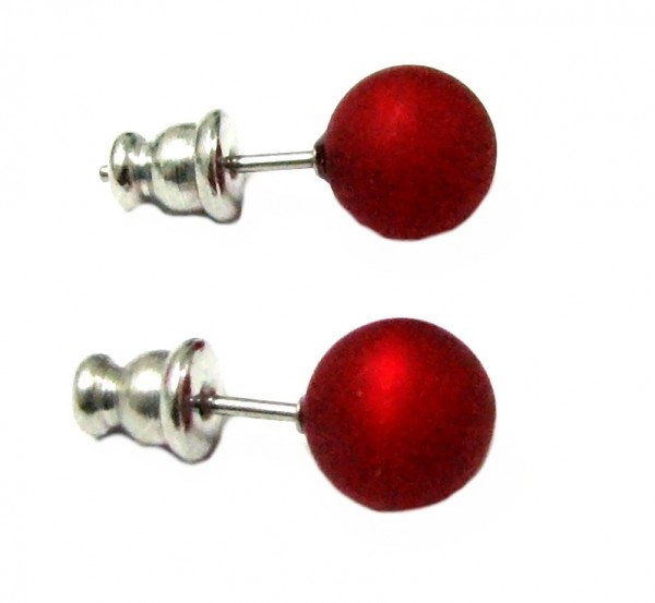 Polaris Earrings6 mm --Stainless steel- 1 pair – ruby