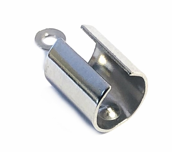 End cap – stainless steel tape clamp – for 5-6 mm bands