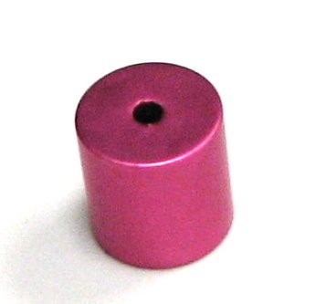 Aluminium Zylinder/Röhre eloxiert 10x10mm - elox pink
