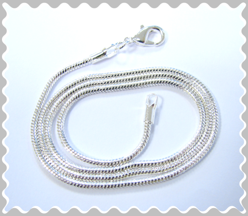 Snake Necklace 42 cm – Alternate decoration-Collier – Colour: Silver