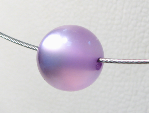Polaris bead 8 mm bright purple glossy – small hole