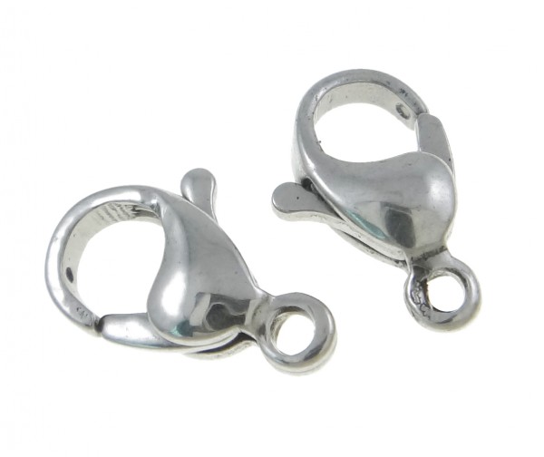 lobster claw clasp – Stainless steel – 12 mm – 1 pcs