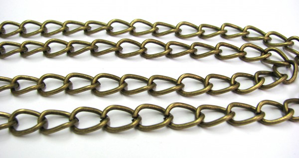 Link chain – 100 cm – 13.7x10x1,7 mm – color: Bronze