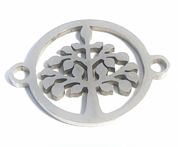 Jewelry Connector Element – Stainless Steel – Tree of Life