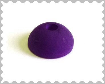 Polaris half bead 10x5 mm – purple