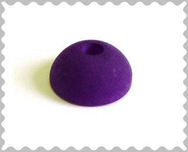 Polaris Halbperle 10x5mm - purple