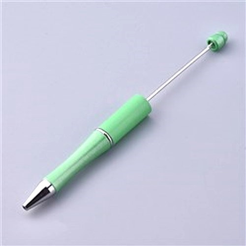 Perlen Kugelschreiber - ein mit Perlen bestückbarer Kugelschreiber - mint grün