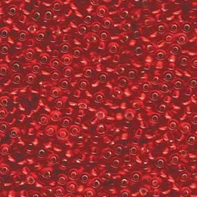 Miyuki 8/0 – Glass beads 3 mm – silver lined red – 30 grams