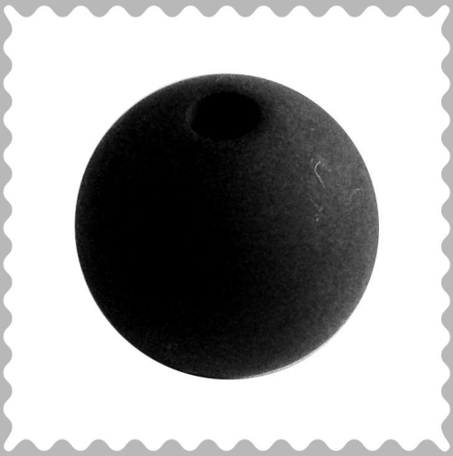 Polarisperle schwarz 10 mm - Großloch