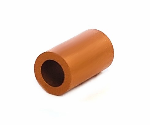Aluminium Röhre eloxiert 10x6mm - elox hell-orange