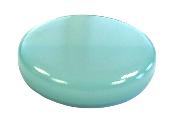 Polaris Coin 20 mm bright turquoise glossy