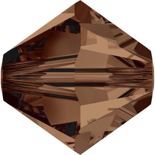 Swarovski Crystal 5328 Xilion Bicone Bead 4 mm – 10 pcs – Smoked Topaz
