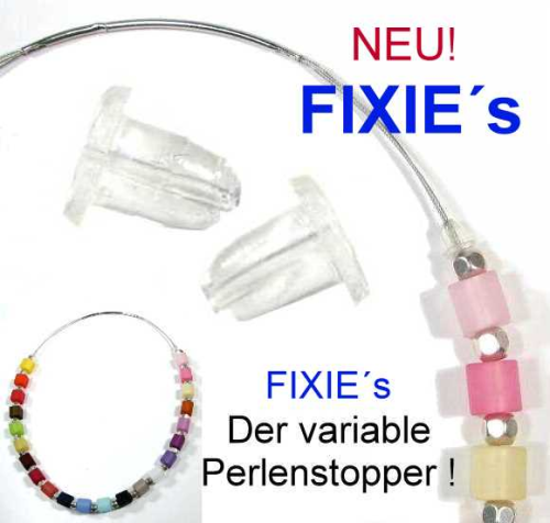 FIXIE’s – bead stopper for necklaces – 2 pieces (one pair)