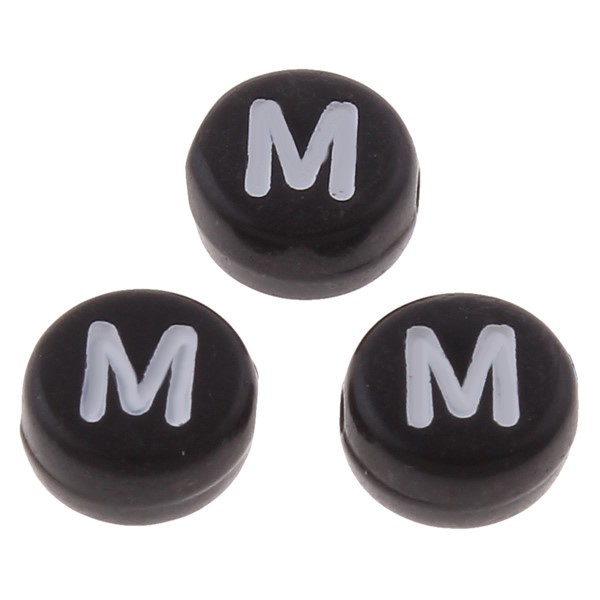 Letter bead M – 7x4 mm – 1 pcs.