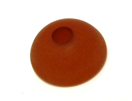 Polaris half bead 16x8 mm – rust brown