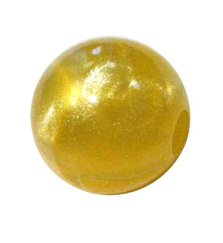 Marmor-Perlmutt-Effekt Perle 14mm - gelb