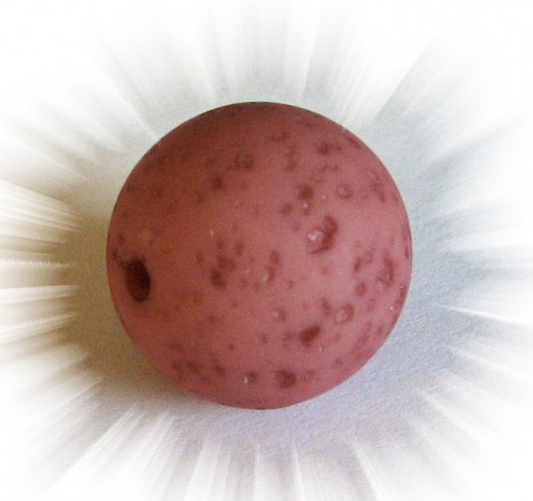 Polaris Gala sweet bead 16 mm terracotta – small hole