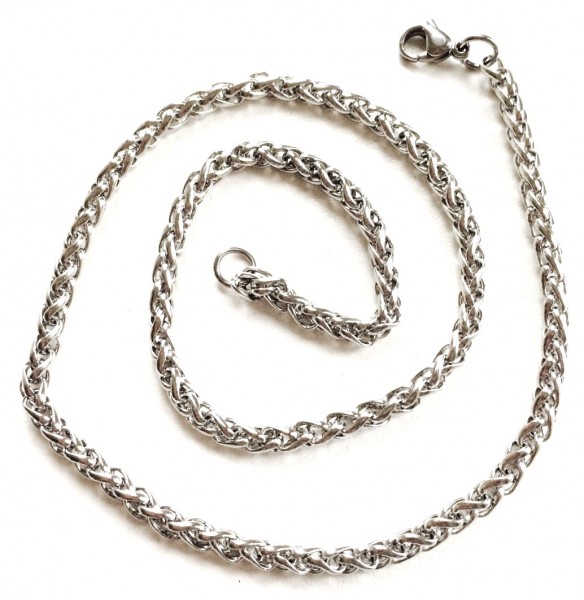 Stainless steel chain – wheat chain 3,5 mm – 43 cm