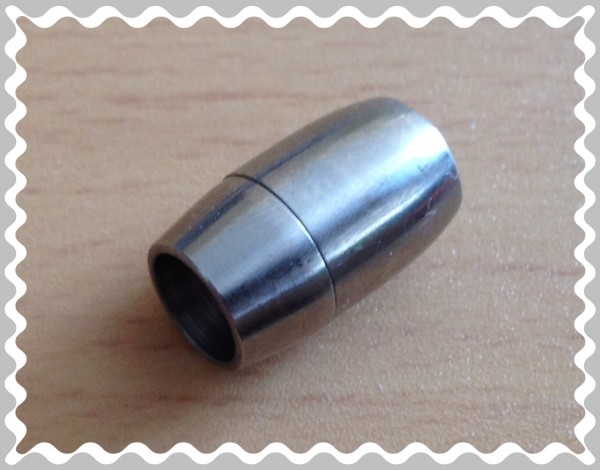 Magnetverschluss 20x12mm - Edelstahl + Sicherung - Lochgröße 8mm