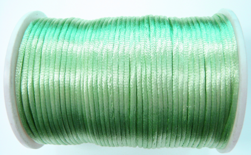 Seidenband 2mm - mint - 1 Meter Kunstseide