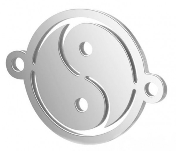 Jewelry Connector Element – Stainless Steel – Yin and Yang