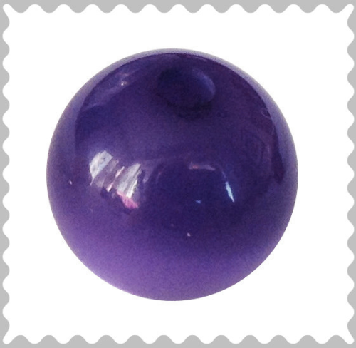 Polarisbead dark purple glossy 10 mm – Large hole