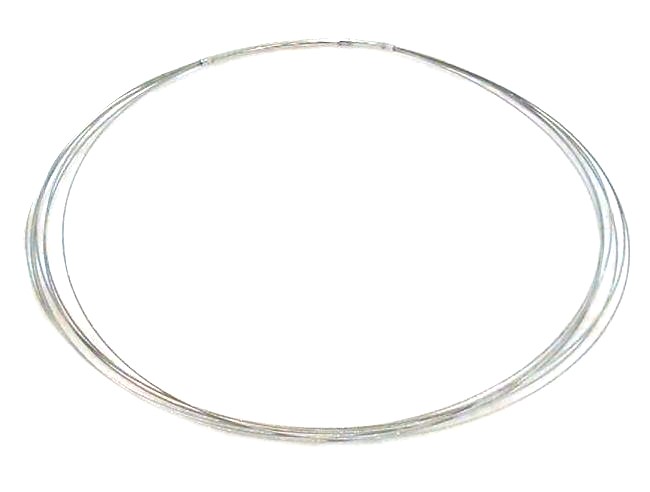 steelwire necklaces - premium quality 0,5mm flexible - with plug closure