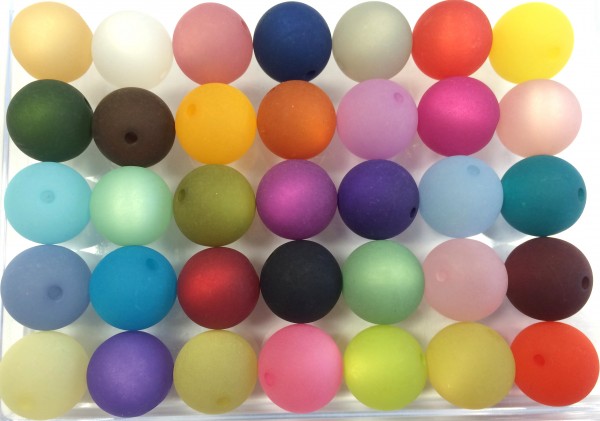 Polaris beads 10 mm – 35 pieces in different colors