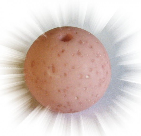 Polaris Gala sweet bead 20 mm rosybrown – small hole