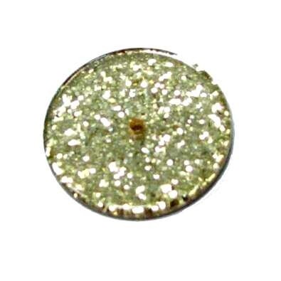 Polaris disc 22 mm – round – Fine glitter gold