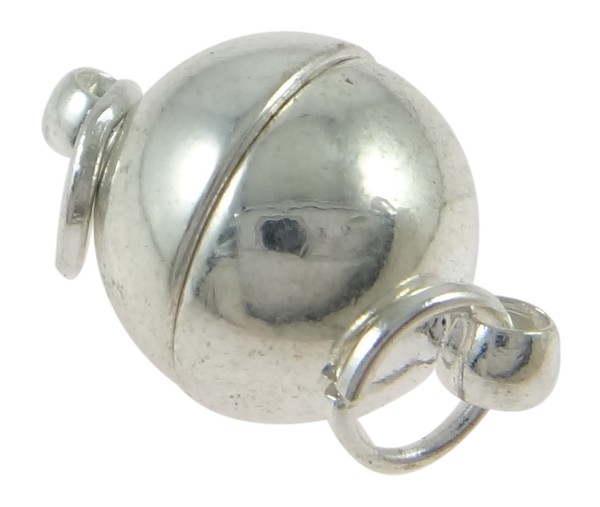 Magnetic clasp 10 mm, colour: Silver