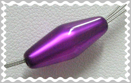 Polaris double cone 20x8 mm – purple glossy