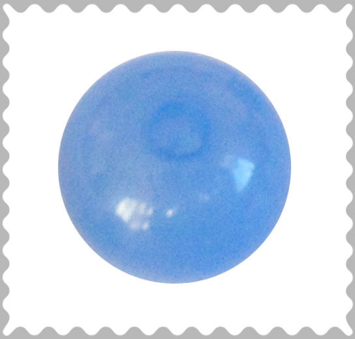 Polarisbead sky blue glossy 16 mm – large hole