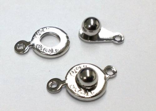 Closure – pushbutton, color: Platinum – 1 pcs.