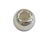 Perle 6mm - Großloch - Farbe: Silber - 1 Stück