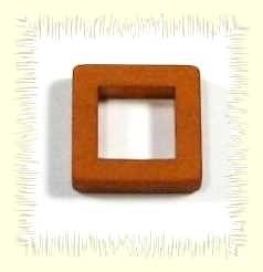 Polaris-creative “square” – 20 mm – matte rust brown
