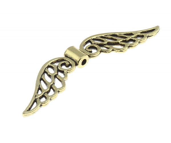 Angel wings – double – 52 mm – color: Gold – 1 pcs.
