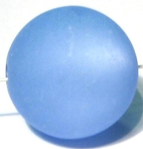 Polarisperle 20mm himmelblau - Kleinloch