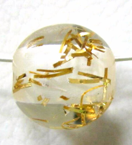 Filissimo bead 10 mm, clear gold