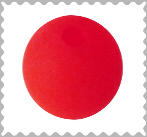 Polarisperle rot 16 mm - Großloch
