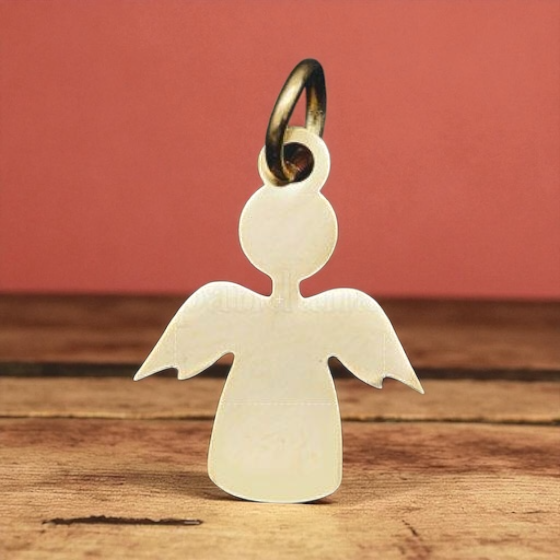 Angel - Pendant made of stainless steel gold colored - 1,5cm - 1 piece