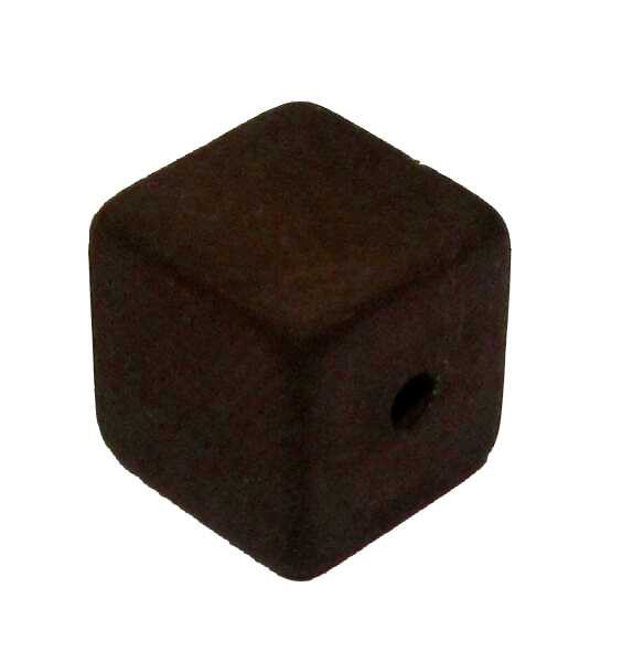Polaris cube 6 mm dark brown – small hole