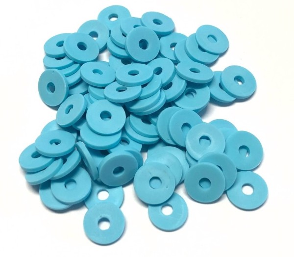 Katsuki beads - Heishi beads 10mm - turquoise - 10cm