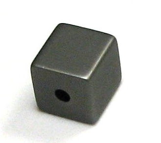 Aluminum cube anodised 8x8 mm – anodised grey