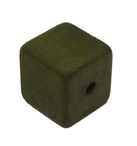 Polaris cube 8 mm olive – small hole
